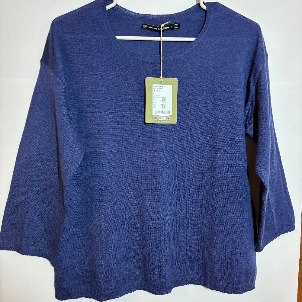 Gudrun Sjoden 100% Organic Wool Pullover Sweater